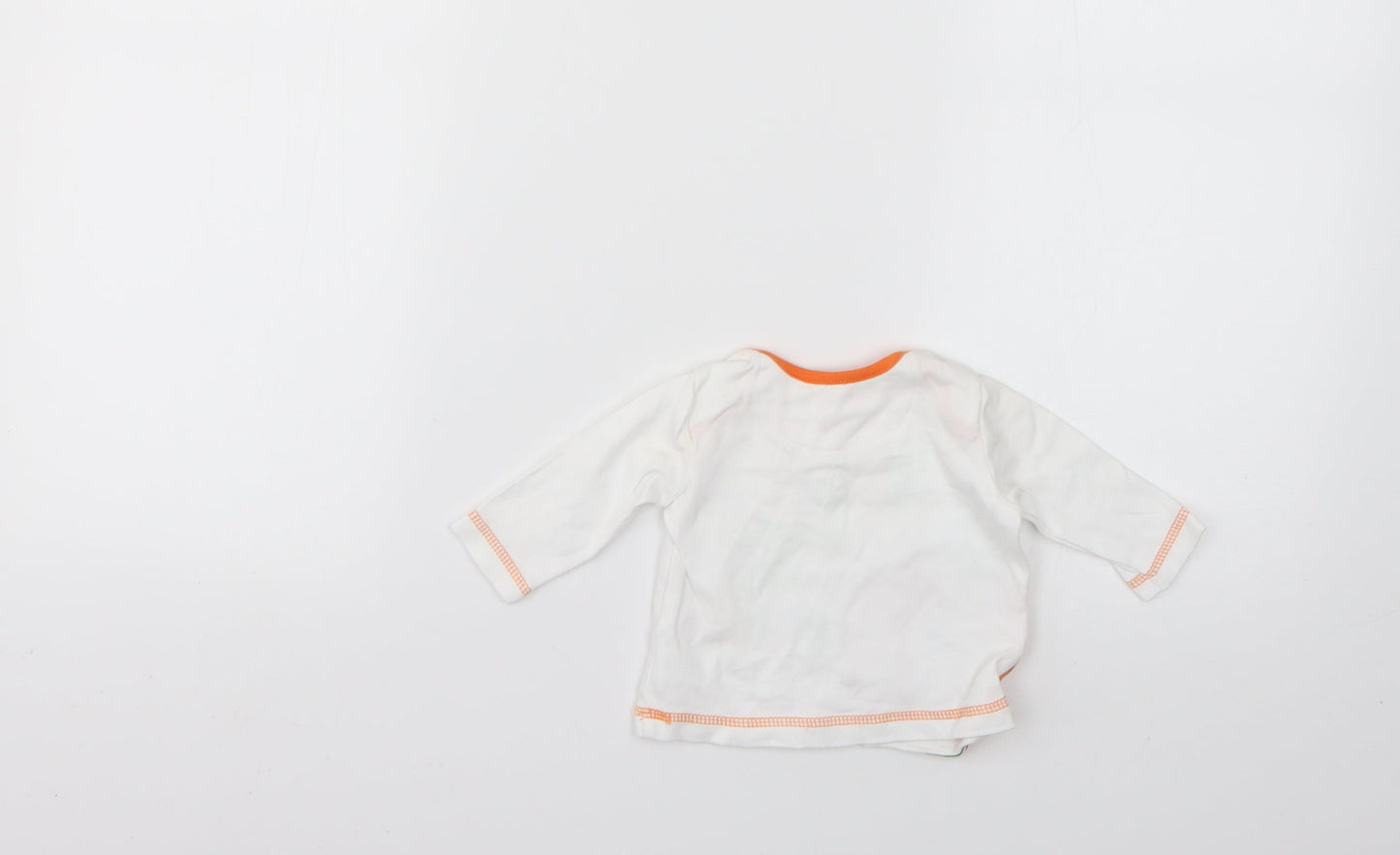 George Baby White Geometric  Basic T-Shirt Size 0-3 Months