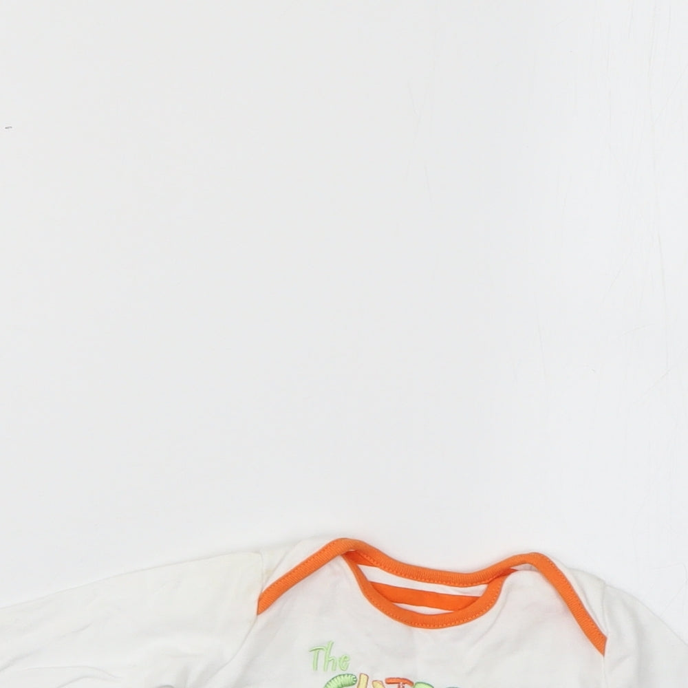 George Baby White Geometric  Basic T-Shirt Size 0-3 Months