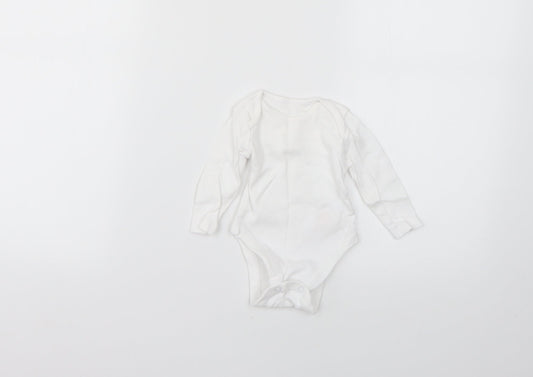 F&F Baby White   Babygrow One-Piece Size 0-3 Months