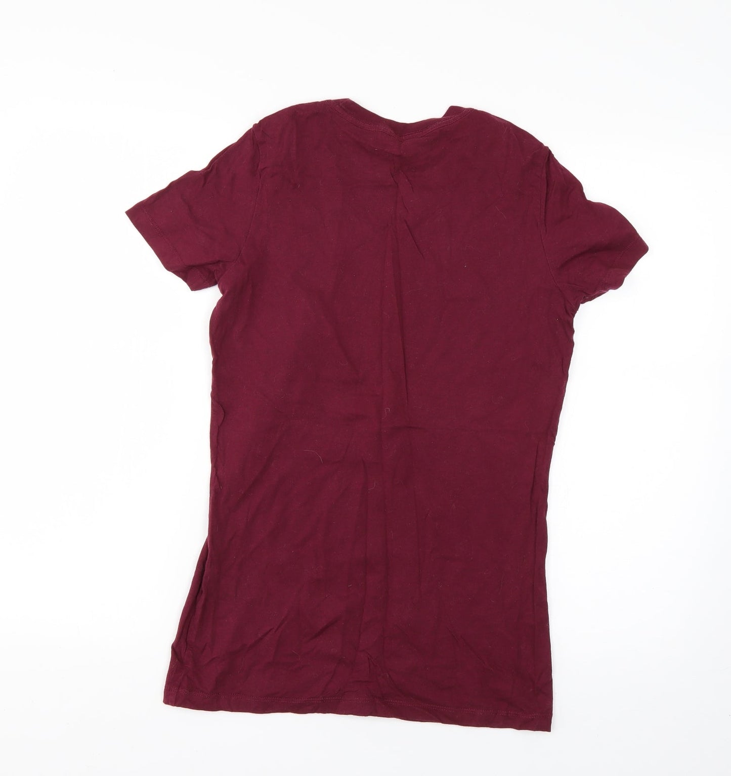 Bella Womens Purple   Basic T-Shirt Size L