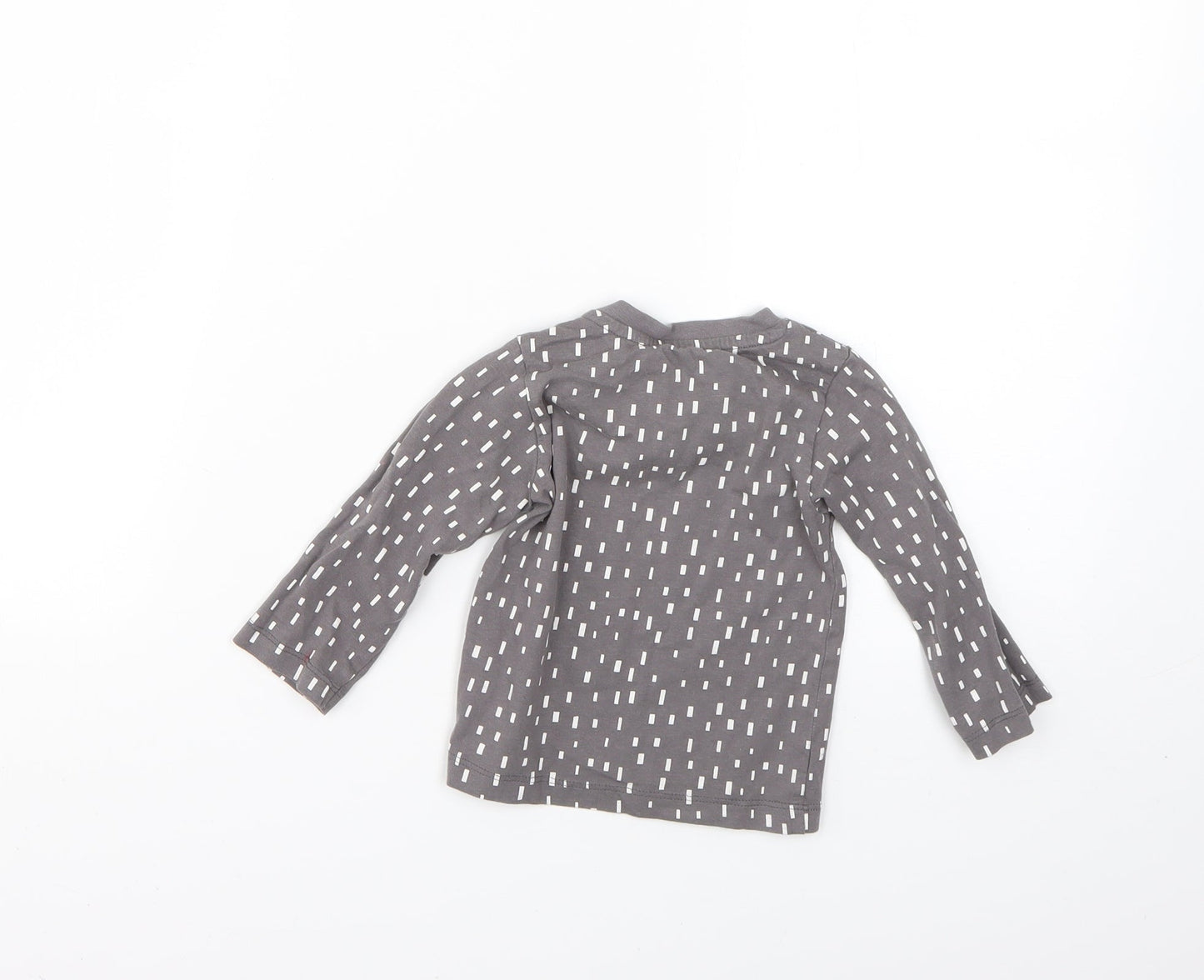 Matalan Baby Grey Geometric  Basic T-Shirt Size 9-12 Months