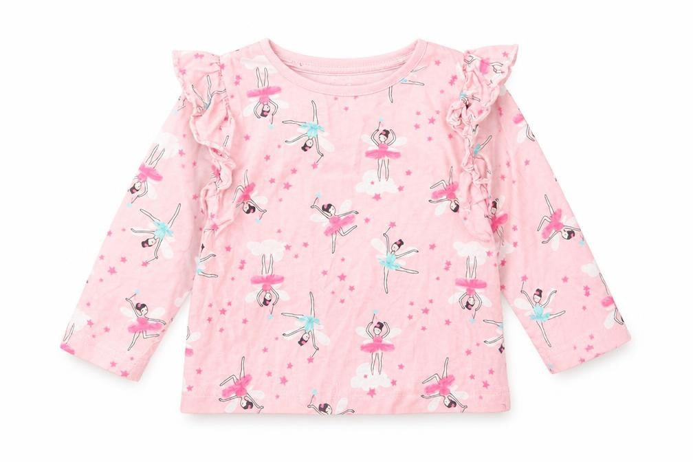 Matalan Baby Pink Floral  Basic T-Shirt Size 12 Months