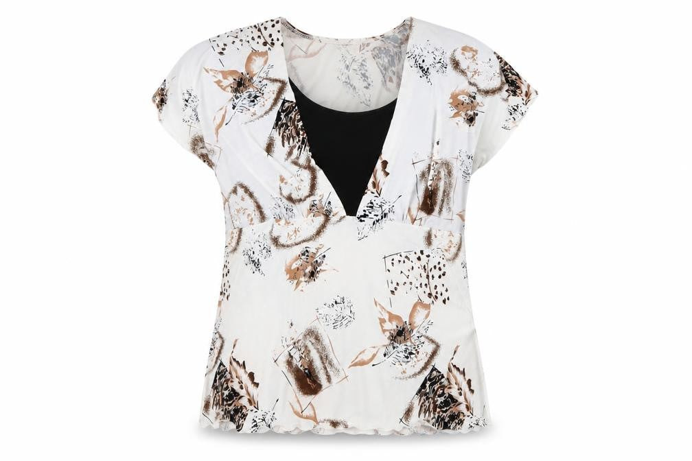Saloos Womens Multicoloured Floral  Basic Blouse Size L