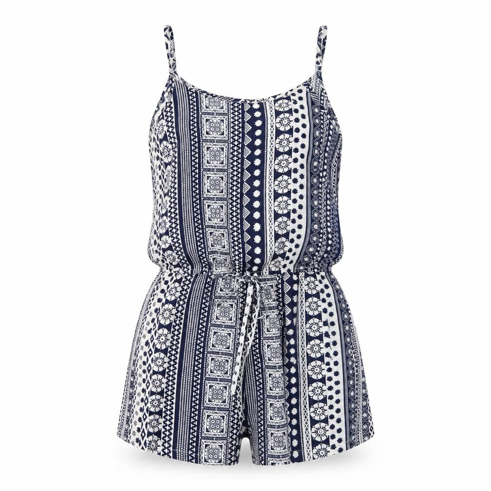 Atmosphere Womens Blue Geometric  Playsuit One-Piece Size 6