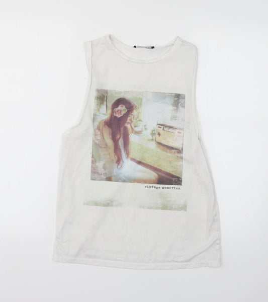 Atmosphere Womens White   Basic T-Shirt Size 10