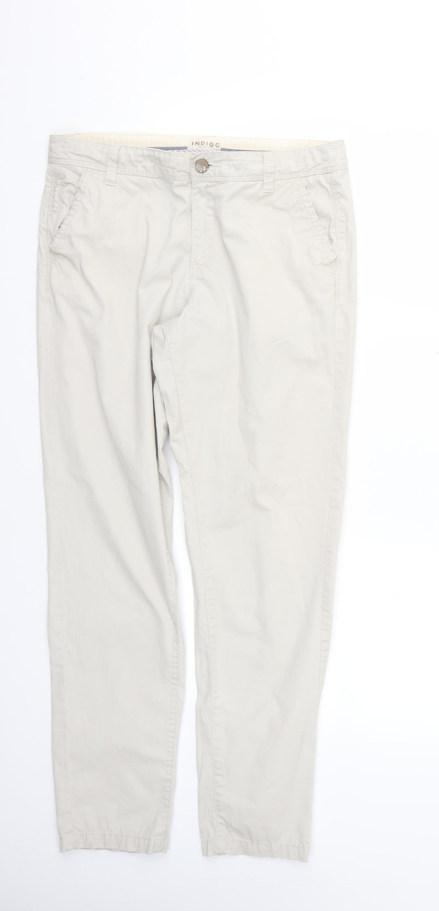 Marks and Spencer Womens Beige   Trousers  Size 10 L28 in