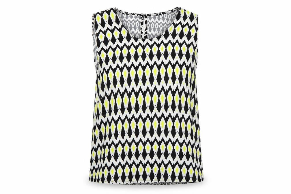 Marks & Spencer Womens Multicoloured Geometric  Basic T-Shirt Size 10