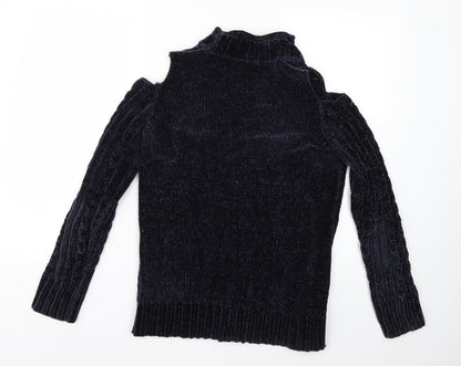 Dorothy Perkins Womens Blue   Pullover Jumper Size 10