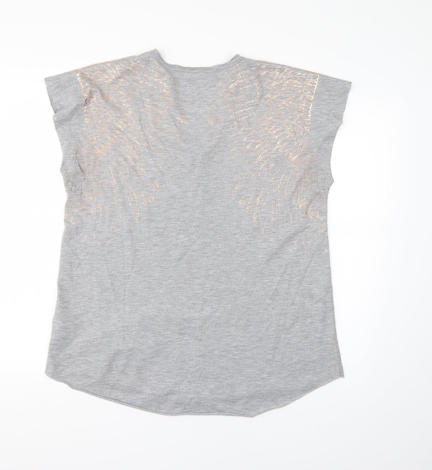 Marks and Spencer Womens Grey   Basic T-Shirt Size 14