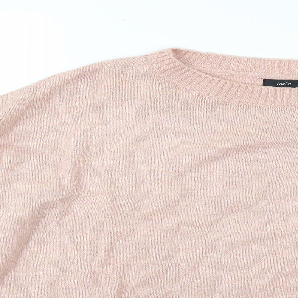 M&Co Womens Pink   Pullover Jumper Size 16