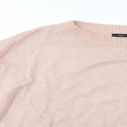 Preloved M&Co Womens Pink   Pullover Jumper Size 16 - Detail