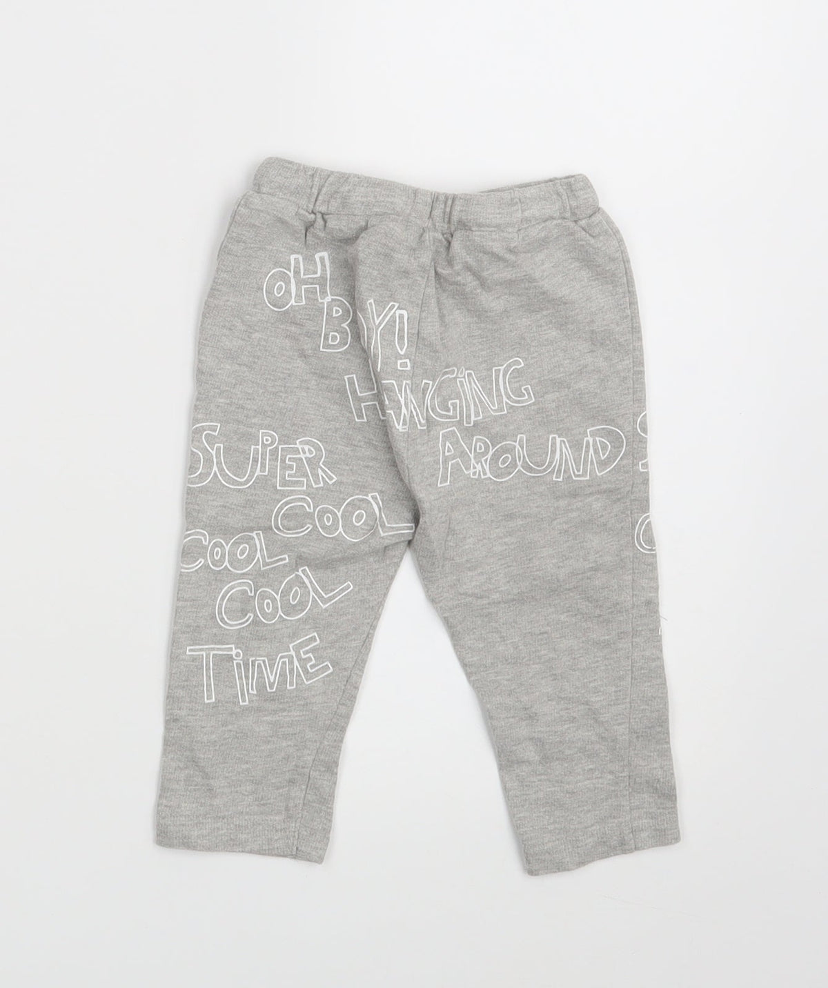 So Cute Boys Grey   Jogger Leggings Size 6-9 Months  - Waist 18in; Inside  leg 9in