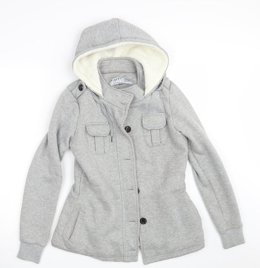 Rivers Womens Grey   Cardigan Hoodie Size 10