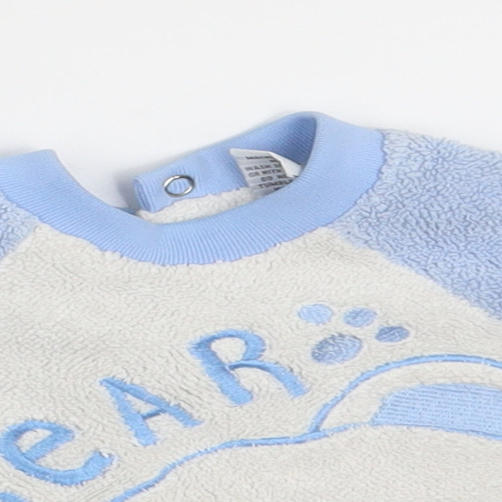 UR it Baby Blue   Pullover Jumper Size 0-3 Months  - Bear