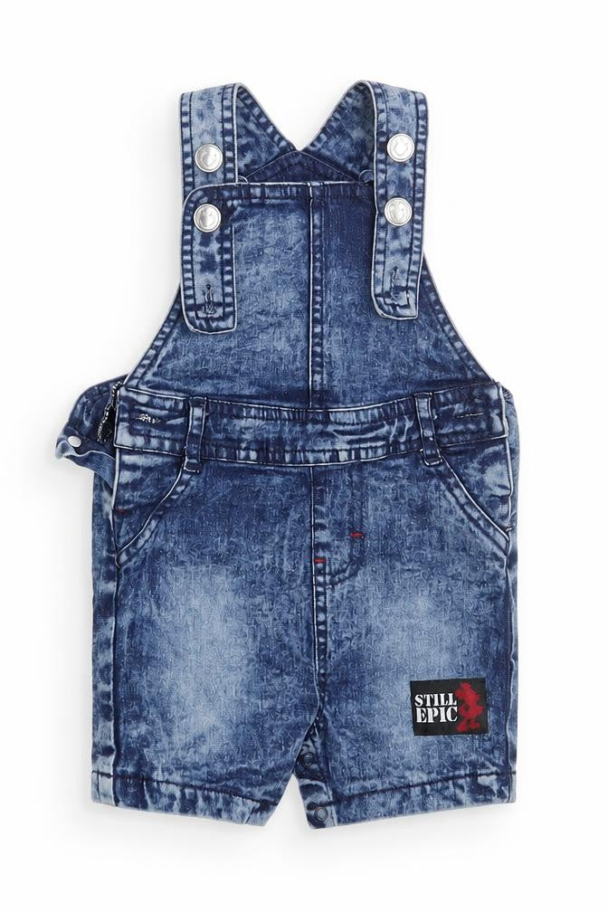 Mickey Mouse Baby Blue  Denim Pinafore/Dungaree Dress  Size 6-9 Months