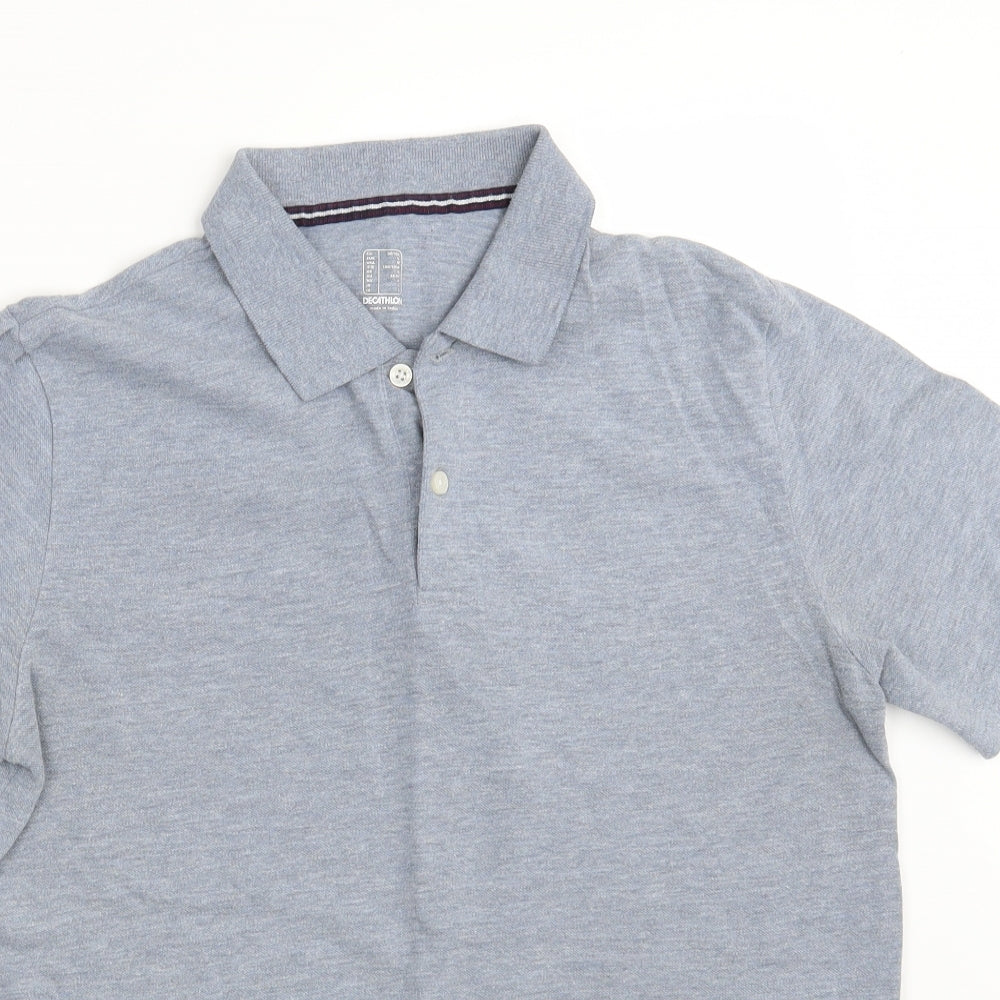 DECATHLON Mens Grey    Polo Size M