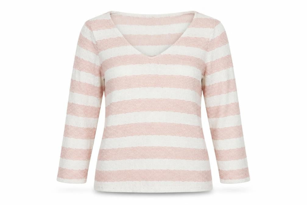 NEXT Womens Pink Striped  Pullover Sweatshirt Size 12