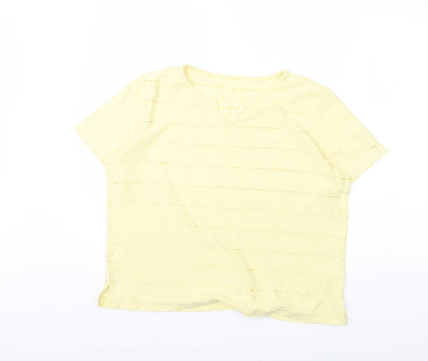 BM Womens Yellow   Basic Blouse Size M