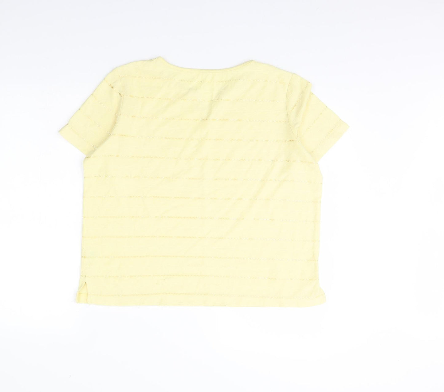 BM Womens Yellow   Basic Blouse Size M