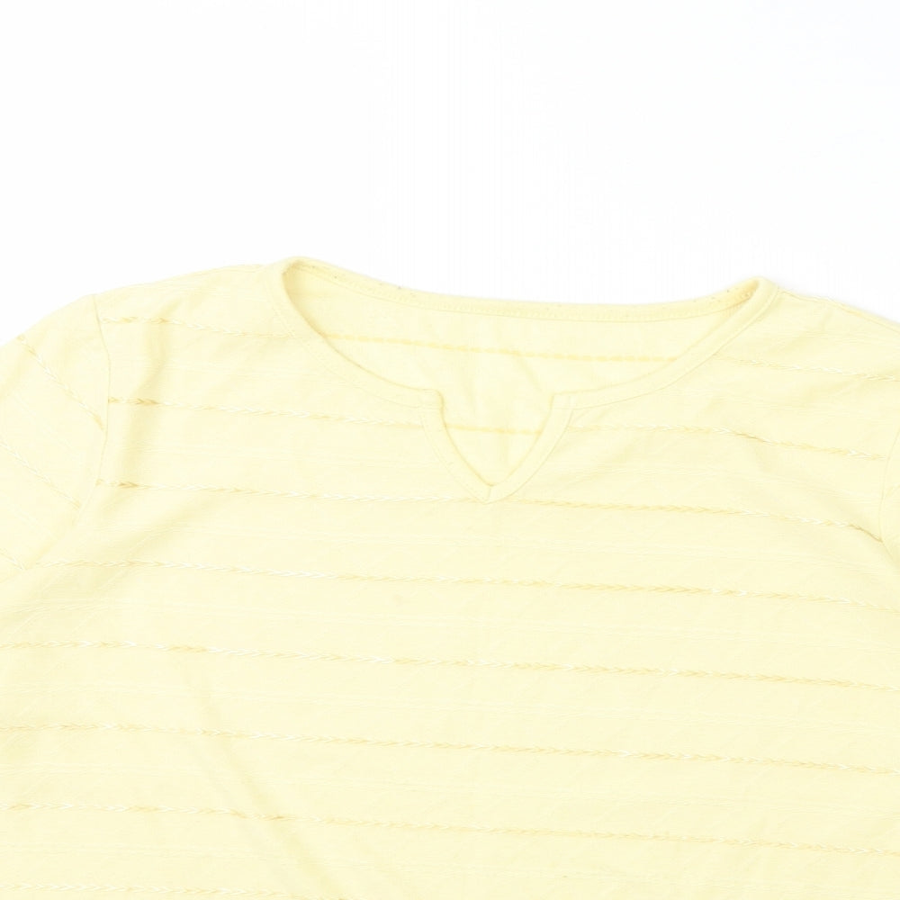 BM Womens Yellow   Basic Blouse Size M