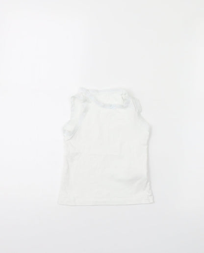 Next Girls White   Basic Tank Size 3 Years  - Vest