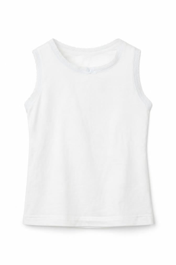 NEXT Girls White   Basic Tank Size 3 Years  - Vest