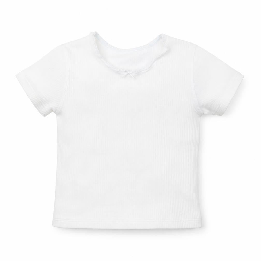 Marks & Spencer Girls White   Basic T-Shirt Size 3 Years