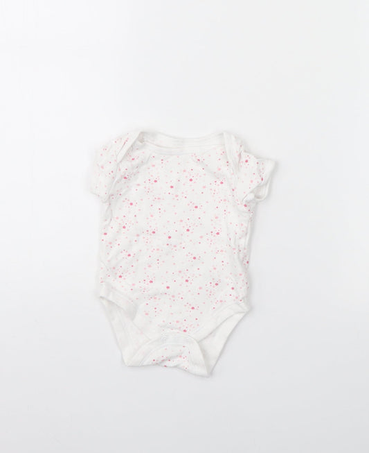 Primark Baby White Spotted  Babygrow One-Piece Size 3-6 Months