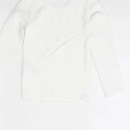 Marks & Spencer Girls White   Basic T-Shirt Size 3 Years