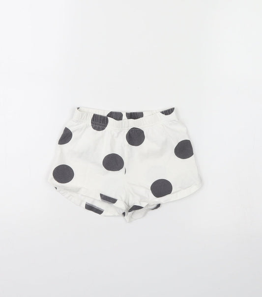 George Girls White Spotted  Cami Pyjama Pants Size 3 Years