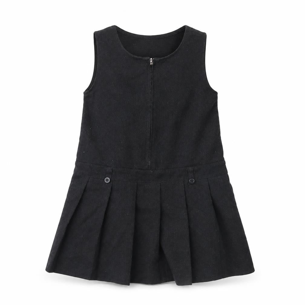 F&F Girls Grey   Pinafore/Dungaree Dress  Size 5 Years
