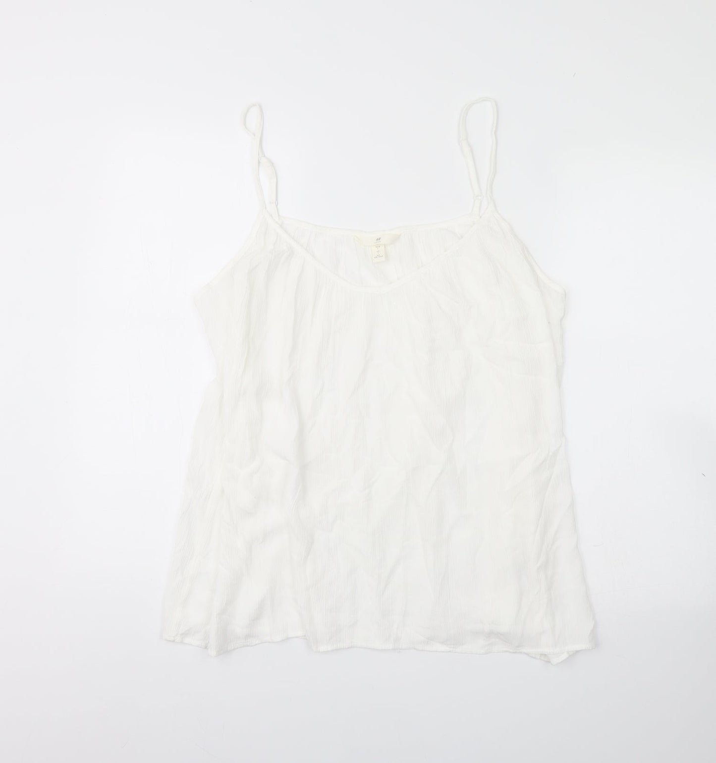 H&M Womens White   Basic Tank Size L