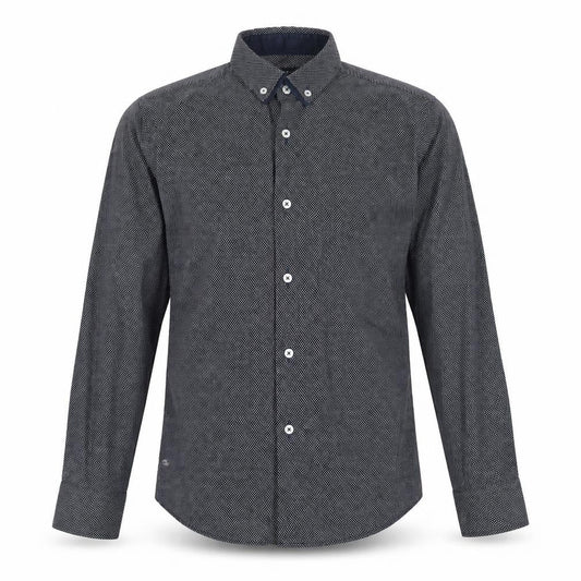 Next Mens Black Polka Dot   Button-Up Size L