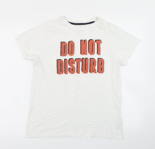 F&F Boys White   Basic T-Shirt Size 13-14 Years