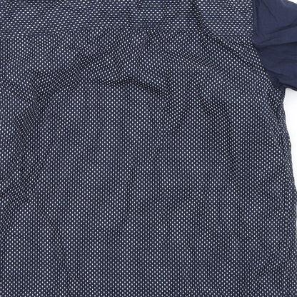 Rebel Boys Blue Polka Dot  Basic Button-Up Size 6-7 Years