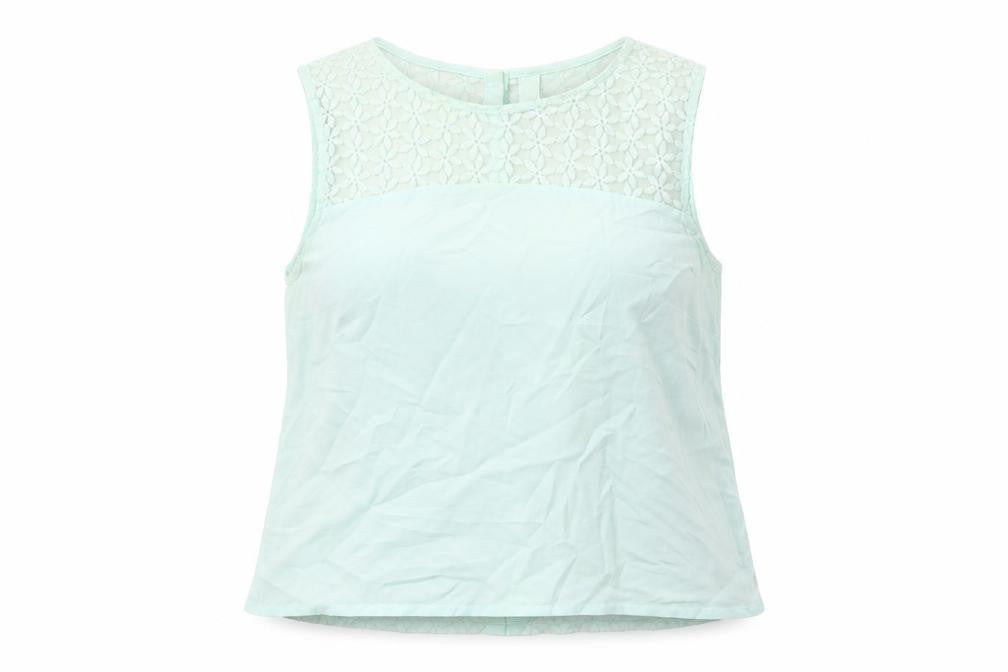 H&M Womens Green   Basic Tank Size 12