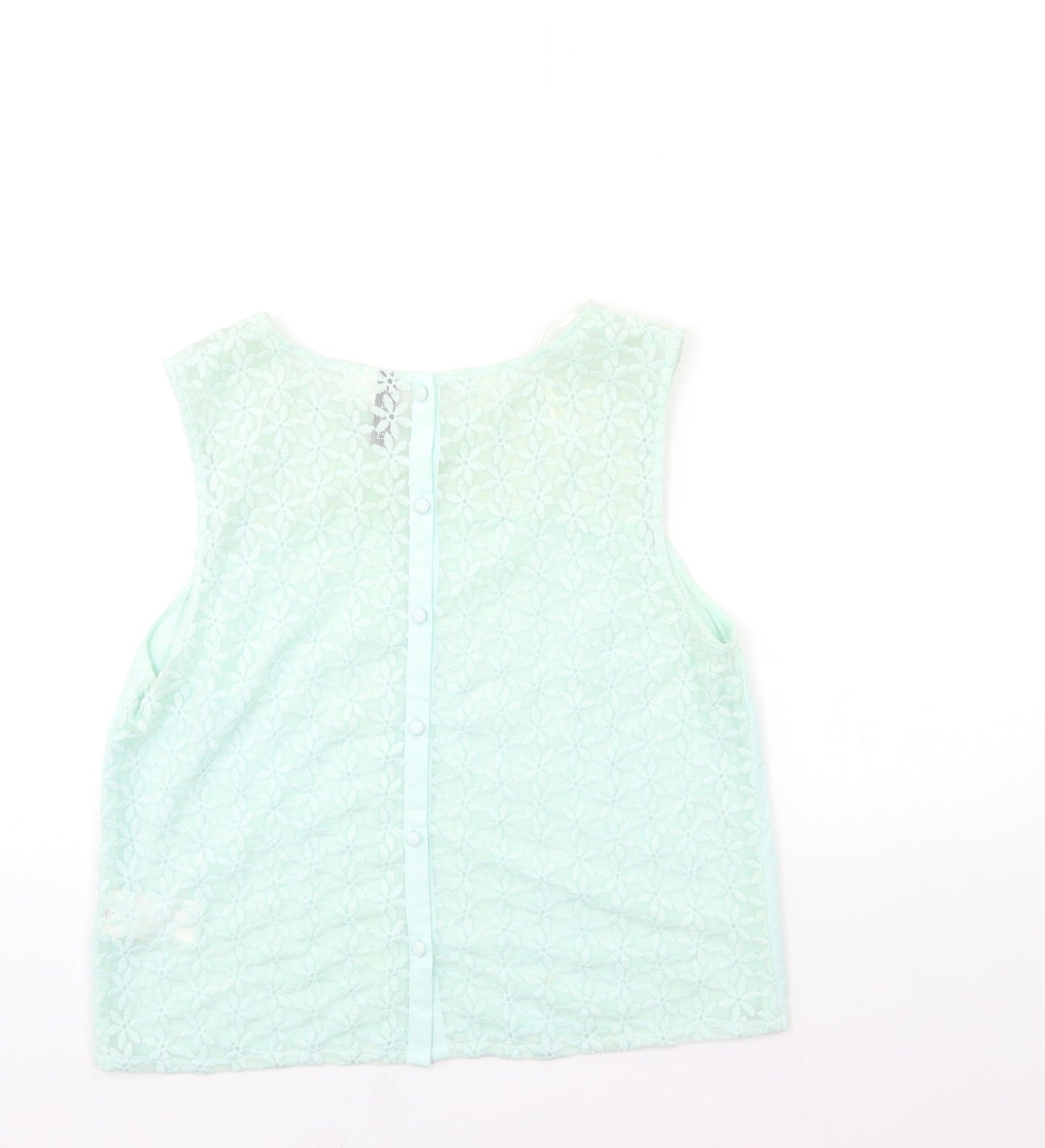H&M Womens Green   Basic Tank Size 12