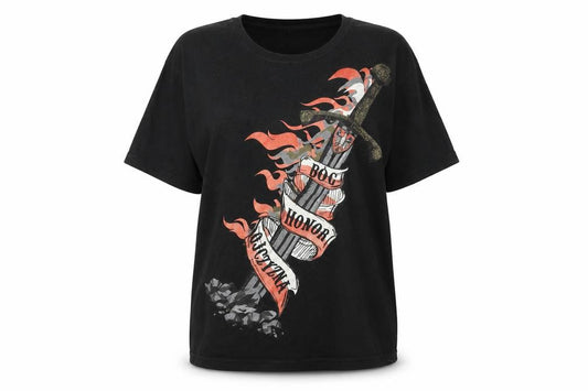kenya Womens Black   Basic T-Shirt Size S