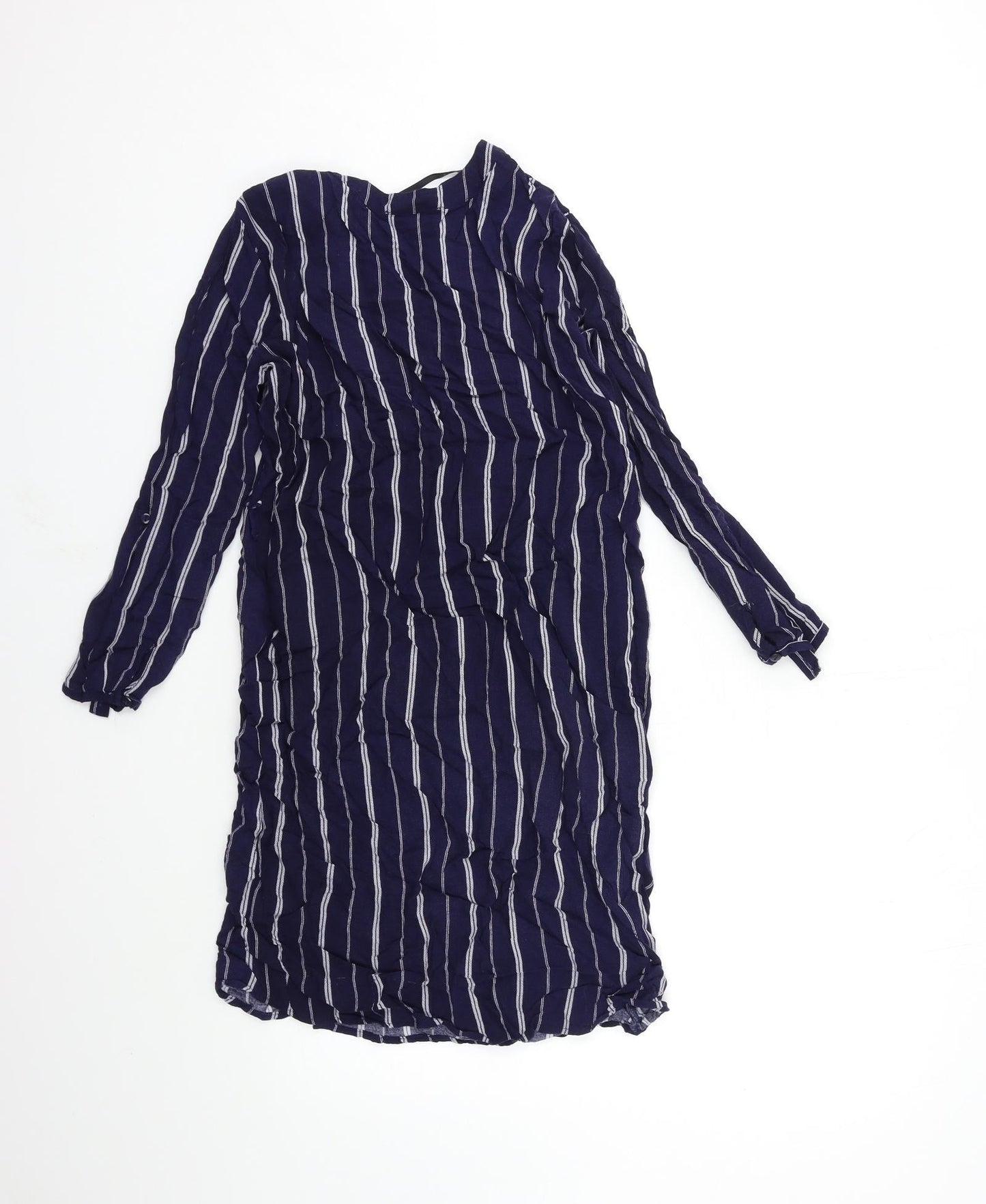 Primark Womens Black Striped  Basic Blouse Size 8