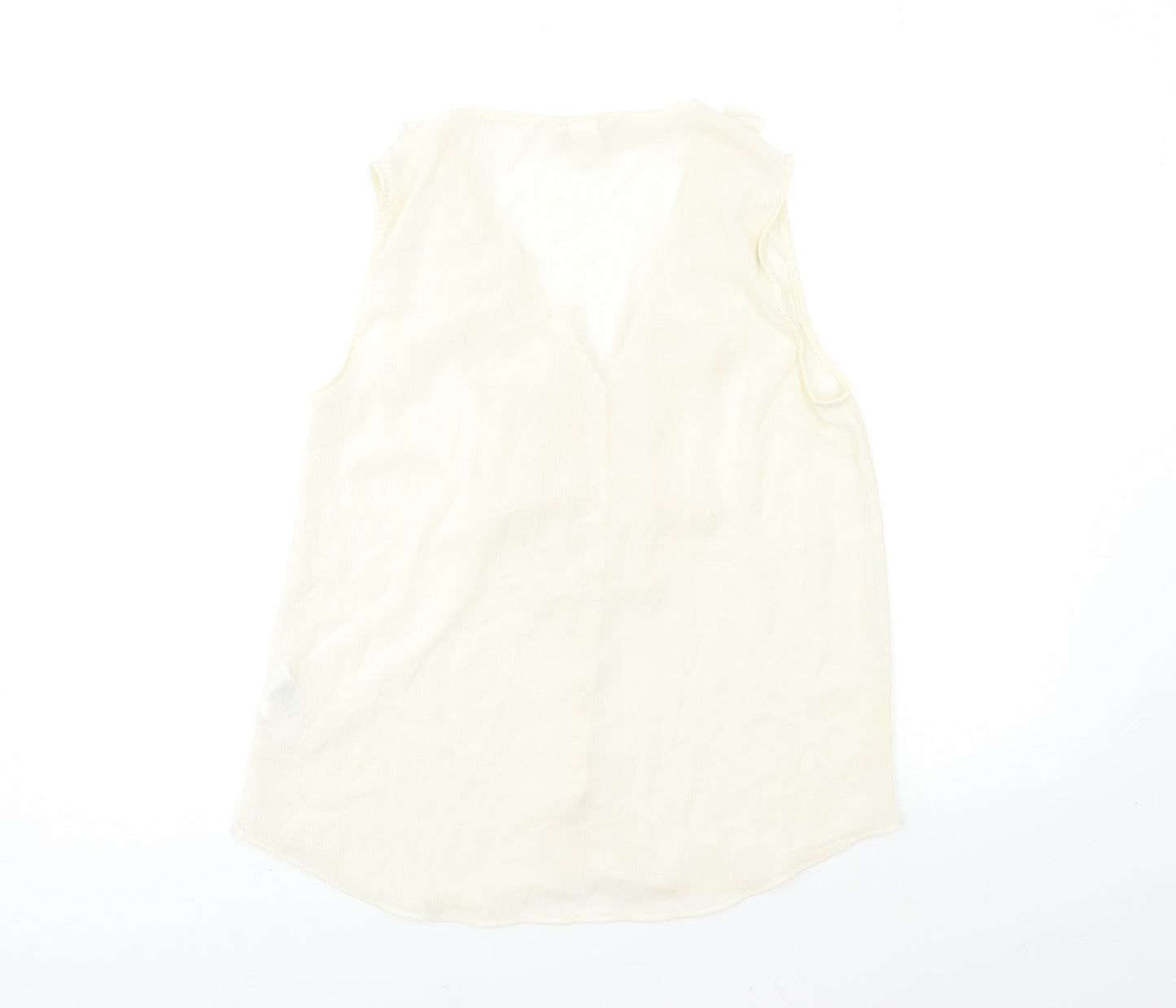 H&M Womens Beige   Basic Blouse Size 8