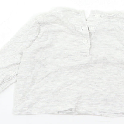 Matalan Baby Grey   Basic T-Shirt Size 0-3 Months
