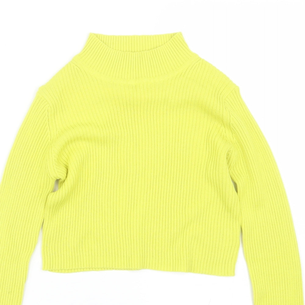 Select Womens Yellow   Basic T-Shirt Size 6