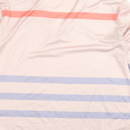 Preworn Womens Pink Geometric  Basic T-Shirt Size 2XL