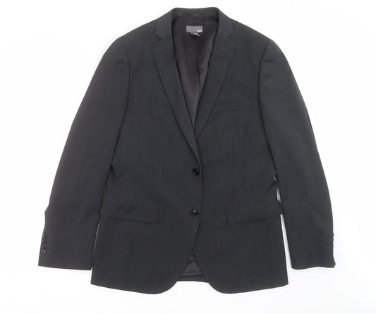 H&M Mens Grey   Jacket Suit Jacket Size 42