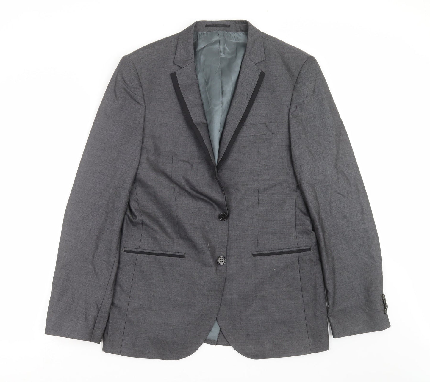 River Island Mens Grey   Jacket Suit Jacket Size 40