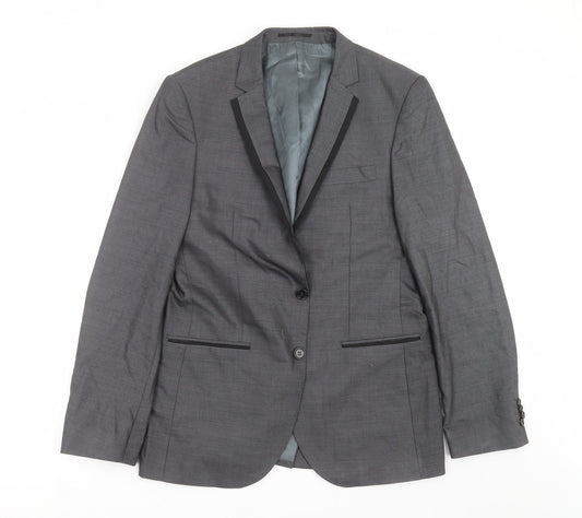River Island Mens Grey   Jacket Suit Jacket Size 40