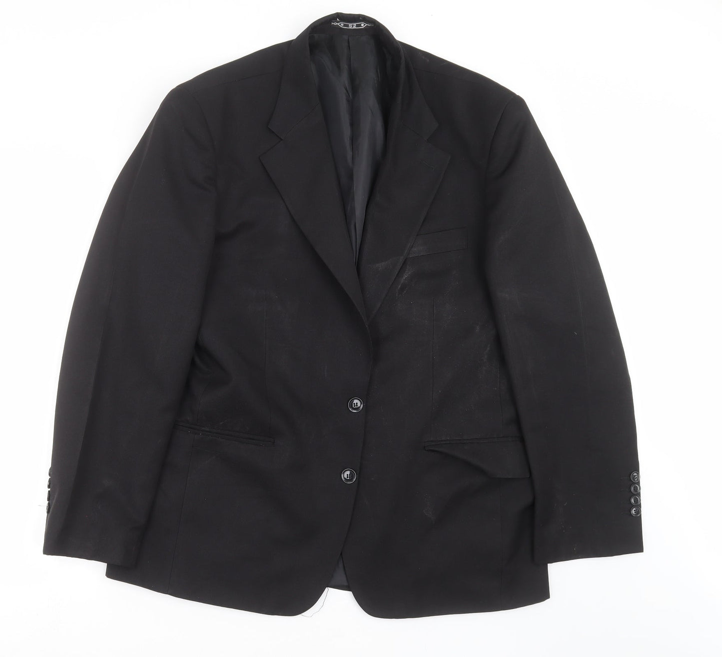 Preworn Mens Black   Jacket Suit Jacket Size 42