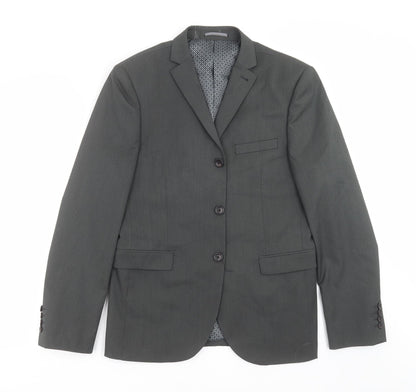 Next Mens Grey   Jacket Suit Jacket Size 40  - Skinny fit