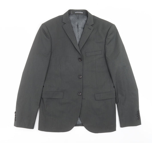 NEXT Mens Grey   Jacket Suit Jacket Size 40  - Skinny fit