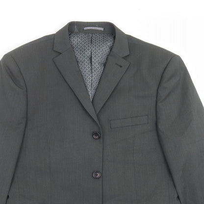 Next Mens Grey   Jacket Suit Jacket Size 40  - Skinny fit